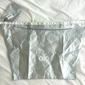 Alo Silver Foil Keep It Dry Bag NWT